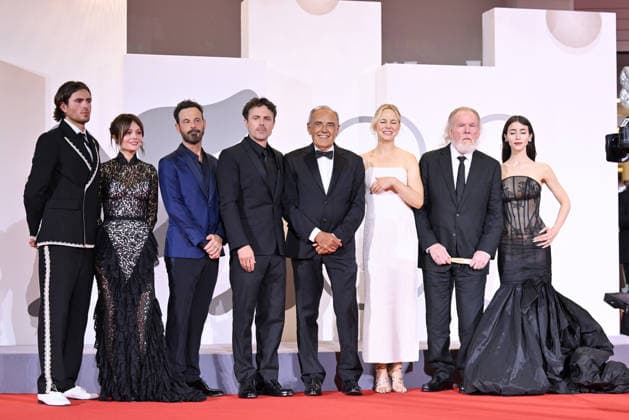 September 8, 2026, Venice, Rome, Italy: Indiana Affleck, Emily Alyn Lind, Scoot McNairy, Casey Affleck, Festival Director Alberto Barbera, Adelaide Clemens, Nick Nolte, and Caylee Cowan on the red carpet for Company, the 83rd Venice Film Festival. Venice, September 8, 2026 Venice Italy - ZUMAa289 20260908_zia_a289_724 Copyright: xMariaxLauraxAntonellix xAgfx
