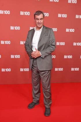 BILD100 2026 Markus Söder Red Carpet at BILD100 2026, Axel Springer New Building, Berlin, Date: September 8, 2026 Copyright: xEventpress Kratschx