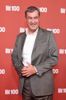 BILD100 2026 Markus Söder Red Carpet at BILD100 2026, Axel Springer New Building, Berlin, Date: September 8, 2026 Copyright: xEventpress Kratschx