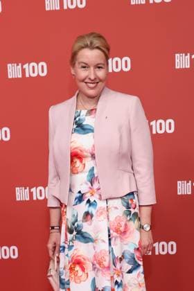 BILD100 2026 Franziska Giffey Red carpet at BILD100 2026, Axel Springer new building, Berlin, Date: September 8, 2026 Copyright: xEventpress Kratschx
