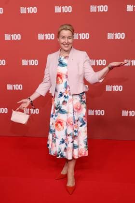 BILD100 2026 Franziska Giffey Red carpet at BILD100 2026, Axel Springer new building, Berlin, Date: September 8, 2026 Copyright: xEventpress Kratschx