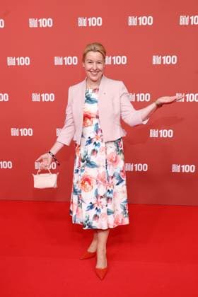 BILD100 2026 Franziska Giffey Red carpet at BILD100 2026, Axel Springer new building, Berlin, Date: September 8, 2026 Copyright: xEventpress Kratschx