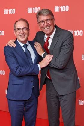 BILD100 2026 Alexander Dobrindt, Wolfram Weimer Red carpet at BILD100 2026, Axel Springer new building, Berlin, Date: September 8, 2026 Copyright: xEventpress Kratschx