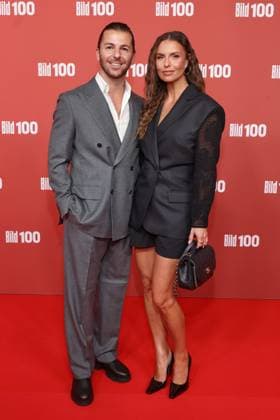 BILD100 2026 Riccardo Basile, Laura Wontorra Red carpet at BILD100 2026, Axel Springer New Building, Berlin, Date: September 8, 2026 Copyright: xEventpress Kratschx
