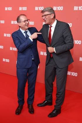 BILD100 2026 Alexander Dobrindt, Wolfram Weimer Red carpet at BILD100 2026, Axel Springer new building, Berlin, Date: September 8, 2026 Copyright: xEventpress Kratschx