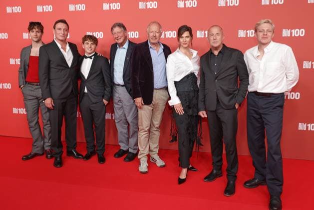 BILD100 2026 Oliver Masucci, Vito Wiesner, Axel Milberg, Katrin Röver, Heino Ferch, Leonard Kunz Red carpet at BILD100 2026, Axel Springer New Building, Berlin, Date: September 8, 2026 Copyright: xEventpress Kratschx