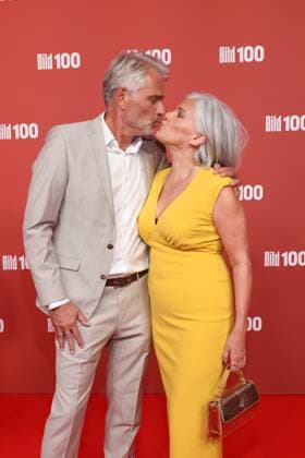 BILD100 2026 Frank Spothelfer, Birgit Schrowange Red Carpet at BILD100 2026, Axel Springer New Building, Berlin, Date: September 8, 2026 Copyright: xEventpress Kratschx