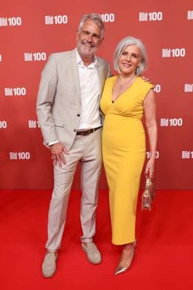 BILD100 2026 Frank Spothelfer, Birgit Schrowange Red carpet at BILD100 2026, Axel Springer New Building, Berlin, Date: September 8, 2026 Copyright: xEventpress Kratschx