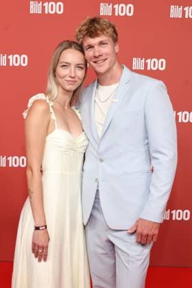 BILD100 2026 Emily Schilf, Jacob Schopf Red carpet at BILD100 2026, Axel Springer New Building, Berlin, Date: September 8, 2026 Copyright: xEventpress Kratschx