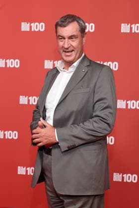 BILD100 2026 Markus Söder Red Carpet at BILD100 2026, Axel Springer New Building, Berlin, Date: September 8, 2026 Copyright: xEventpress Kratschx