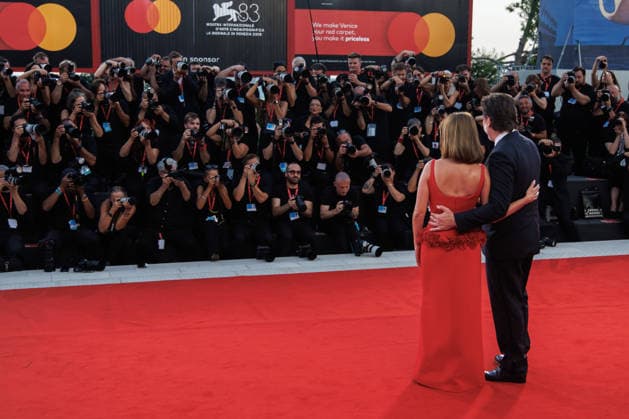 September 8, 2026, Venice, Italy: PenÃ lope Cruz and Javier Bardem attend the red carpet of the film Bunker at the 83rd Venice International Film Festival at the Sala Grande. Venice Italy - ZUMAs197 20260908_aaa_s197_574 Copyright: xMarcoxBaradax
