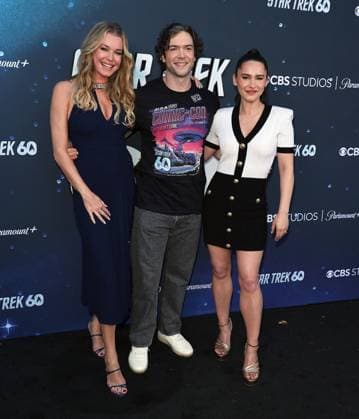 Star Trek Day 60th Anniversary Screening in Los Angeles Star Trek Day 60th Anniversary Screening at The Autry Museum in Los Angeles, California on 9 8 26. 08 Sep 2026 Pictured: Rebecca Romijn, Ethan Peck, Christina Chong.  Copyright: xThexMegaxAgencyxRiverx xMEGAx