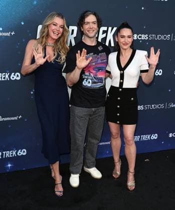 Star Trek Day 60th Anniversary Screening in Los Angeles Star Trek Day 60th Anniversary Screening at The Autry Museum in Los Angeles, California on 9 8 26. 08 Sep 2026 Pictured: Rebecca Romijn, Ethan Peck, Christina Chong.  Copyright: xThexMegaxAgencyxRiverx xMEGAx