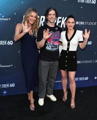 Star Trek Day 60th Anniversary Screening in Los Angeles Star Trek Day 60th Anniversary Screening at The Autry Museum in Los Angeles, California on 9 8 26. 08 Sep 2026 Pictured: Rebecca Romijn, Ethan Peck, Christina Chong.  Copyright: xThexMegaxAgencyxRiverx xMEGAx