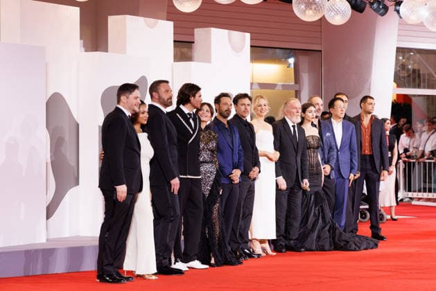 News - Company Red Carpet - The 83rd Venice International Film Festival (L to R) Ben Ross, Ben Affleck, Emily Lind, Scoot McNairy, Casey Affleck, Adelaide Clemens, Nick Nolte and Caylee Cowan attend the Company Screening during the 83rd Venice International Film Festival at Sala Grande on September 8, 2026 in Venice, Italy. Photo: Cinzia Camela. Lido di Venezia Palazzo del Cinema Italy Copyright: xCinziaxCamelax xLiveMediax LPN_2659800