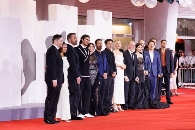 News - Company Red Carpet - The 83rd Venice International Film Festival (L to R) Ben Ross, Ben Affleck, Emily Lind, Scoot McNairy, Casey Affleck, Adelaide Clemens, Nick Nolte and Caylee Cowan attend the Company Screening during the 83rd Venice International Film Festival at Sala Grande on September 8, 2026 in Venice, Italy. Photo: Cinzia Camela. Lido di Venezia Palazzo del Cinema Italy Copyright: xCinziaxCamelax xLiveMediax LPN_2659879