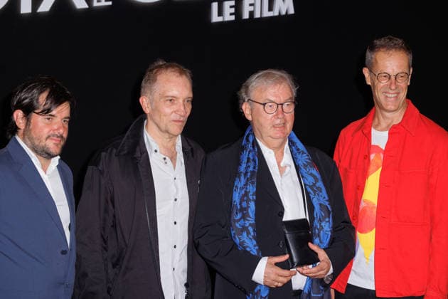 Preview of *Dix pour Cent: The Movie* at L Olympia; Celebrities arrive on the red carpet: Antoine Le Carpentier, Aurélien Larger, Dominique Besnehard, and Harold Valentin 459515 2026 09 08 France  Copyright: xSebastienxFremontx xStarfacex STAR_459515_024