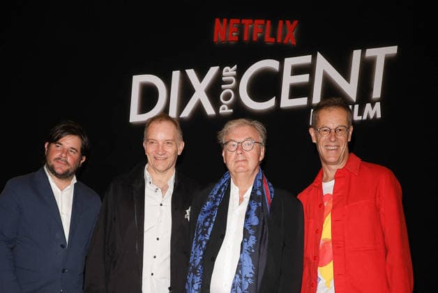 Antoine Le Carpentier, Aurélien Larger, Dominique Besnehard, and Harold Valentin Preview of the film *Dix pour cent* at the Olympia in Paris on September 8, 2026 Coadic Guirec Bestimage Paris, France  Copyright: xCOADICxGUIRECx xBESTIMAGExCOADICxGUIRECx xBESTIMAGEx