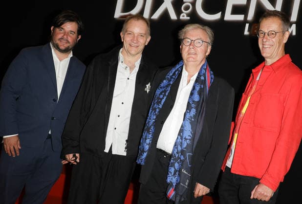 Antoine Le Carpentier, Aurélien Larger, Dominique Besnehard, and Harold Valentin Preview of the film *Dix pour cent* at the Olympia in Paris on September 8, 2026 Coadic Guirec Bestimage Paris, France  Copyright: xCOADICxGUIRECx xBESTIMAGExCOADICxGUIRECx xBESTIMAGEx