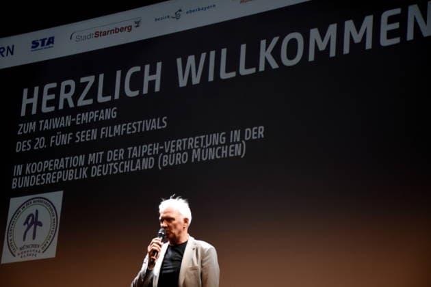 Matthias Helwig, Festival Director, Starnberg, September 8, 2026, Schlossberghalle, 20th Five Lakes Film Festival, Taiwan Evening, in cooperation with the Taipei Representative Office in the Federal Republic of Germany, Munich Office; featuring Dr. Ian Tsing, Director General; Photo: Starnberg