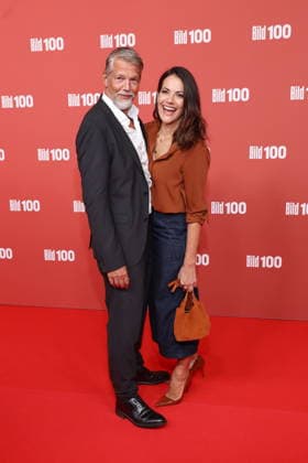 September 8, 2026, Kai Wiesinger and Bettina Zimmermann on the red carpet at BILD100 2026, Axel Springer s new building, Berlin, Berlin