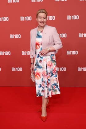 September 8, 2026, Franziska Giffey on the red carpet at BILD100 2026, Axel Springer s new building, Berlin, Berlin