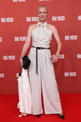 September 8, 2026, Franziska Knuppe on the red carpet at BILD100 2026, Axel Springer New Building, Berlin, Berlin