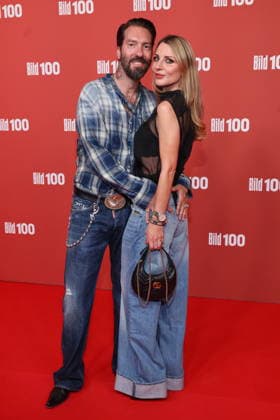 September 8, 2026, Alec Völkel and Johanna Völkel on the red carpet at BILD100 2026, Axel Springer New Building, Berlin, Berlin