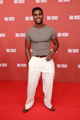 September 8, 2026, Tijan Njie on the red carpet at BILD100 2026, Axel Springer New Building, Berlin, Berlin
