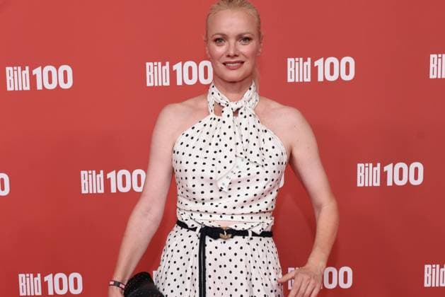 September 8, 2026, Franziska Knuppe on the red carpet at BILD100 2026, Axel Springer New Building, Berlin, Berlin