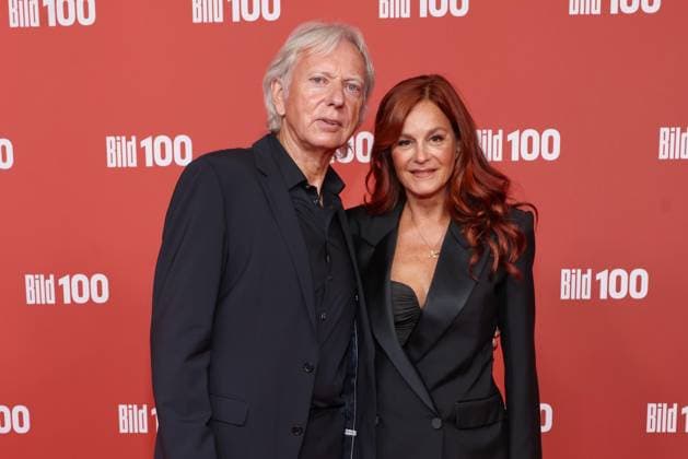 September 8, 2026, Ulrich Ferber and Andrea Berg on the red carpet at BILD100 2026, Axel Springer New Building, Berlin, Berlin