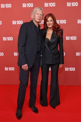 September 8, 2026, Ulrich Ferber and Andrea Berg on the red carpet at BILD100 2026, Axel Springer s new building, Berlin, Berlin
