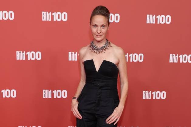 September 8, 2026, Jeanette Hain on the red carpet at BILD100 2026, Axel Springer s new building, Berlin, Berlin