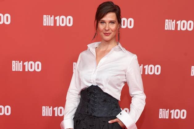 September 8, 2026, Katrin Röver on the red carpet at BILD100 2026, Axel Springer s new building, Berlin, Berlin