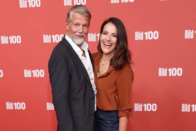 September 8, 2026, Kai Wiesinger and Bettina Zimmermann on the red carpet at BILD100 2026, Axel Springer s new building, Berlin, Berlin