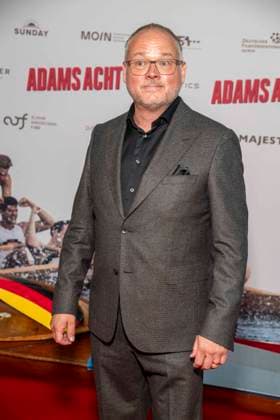 ABB ADAMSACHT: Hannu Salonen walks the red carpet at the Berlin premiere of the feature film *Adams Acht* at the Zoo Palast movie theater on September 8, 2026, in Berlin, Germany