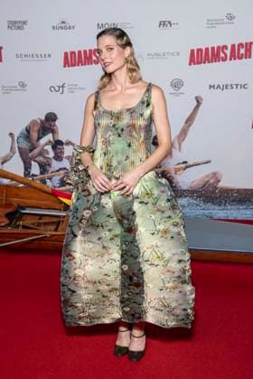 ABB ADAMSACHT: Svenja Jung walks the red carpet at the Berlin premiere of the feature film *Adams Acht* at the Zoo Palast movie theater on September 8, 2026, in Berlin, Germany