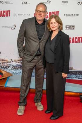 ABB ADAMSACHT: Hannu Salonen and Lina Wendel Walk the Red Carpet at the Berlin Premiere of the Feature Film *Adams Acht* at the Zoo Palast Movie Theater on September 8, 2026, in Berlin, Germany