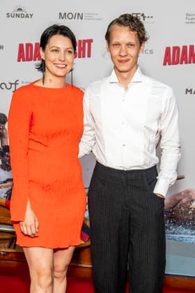 ABB ADAMSACHT: Nina Siewert and Felix Kammerer on the red carpet at the Berlin premiere of the feature film *Adams Acht* at the Zoo Palast movie theater on September 8, 2026, in Berlin, Germany
