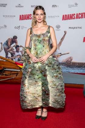 ABB ADAMSACHT: Svenja Jung walks the red carpet at the Berlin premiere of the feature film *Adams Acht* at the Zoo Palast movie theater on September 8, 2026, in Berlin, Germany
