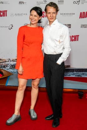 ABB ADAMSACHT: Nina Siewert and Felix Kammerer appear on the red carpet at the Berlin premiere of the feature film *Adams Acht* at the Zoo Palast movie theater on September 8, 2026, in Berlin, Germany