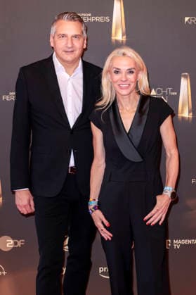 Oliver Schablitzki and Inga Leschek at the 2026 German Television Awards ceremony, The Night of the Creatives, at Flora Cologne, September 8, 2026 Foto:xR.xSchmiegeltx xFuturexImagex kreative_6802