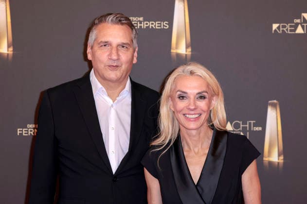 Oliver Schablitzki and Inga Leschek at the 2026 German Television Awards ceremony, The Night of the Creatives, at Flora Cologne, September 8, 2026 Foto:xR.xSchmiegeltx xFuturexImagex kreative_6804