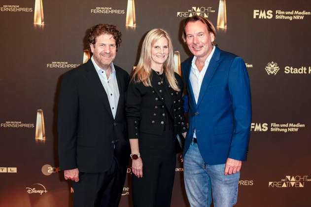 Arnim Butzen, Dorothea Jacob, and a guest at the 2026 German Television Awards ceremony, The Night of the Creatives, at Flora Cologne, September 8, 2026 Foto:xR.xSchmiegeltx xFuturexImagex kreative_6843