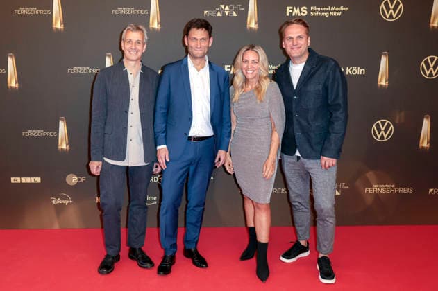 Dietmar Jacobs, Christian Ehring, Patricia Kümpel, and a guest at the 2026 German Television Awards ceremony, The Night of the Creatives, at Flora Cologne, September 8, 2026 Foto:xR.xSchmiegeltx xFuturexImagex kreative_6849