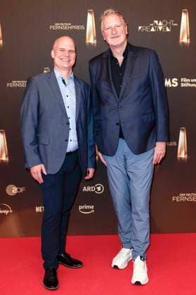 Ingmar Cario and Michael Souvignier at the 2026 German Television Awards ceremony, The Night of the Creatives, at Flora in Cologne, September 8, 2026 Foto:xR.xSchmiegeltx xFuturexImagex kreative_6857