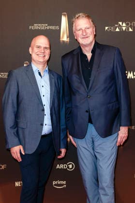 Ingmar Cario and Michael Souvignier at the 2026 German Television Awards ceremony, The Night of the Creatives, at Flora in Cologne, September 8, 2026 Foto:xR.xSchmiegeltx xFuturexImagex kreative_6858