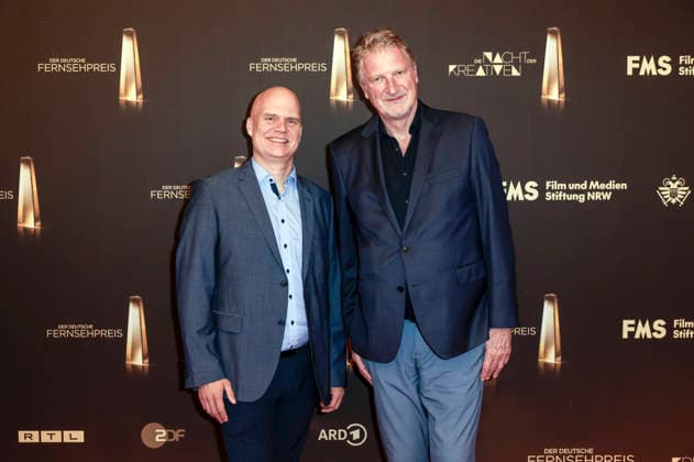 Ingmar Cario and Michael Souvignier at the 2026 German Television Awards ceremony, The Night of the Creatives, at Flora in Cologne, September 8, 2026 Foto:xR.xSchmiegeltx xFuturexImagex kreative_6859