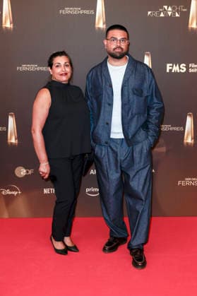Wesley William Salamone with his companion at the 2026 German Television Awards ceremony, The Night of the Creatives, at Flora Cologne, September 8, 2026 Foto:xR.xSchmiegeltx xFuturexImagex kreative_6867