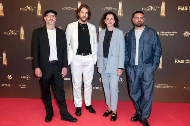 Marco Rottig, David Gesslbauer, a guest, and Wesley William Salamone at the 2026 German Television Awards ceremony, The Night of the Creatives, at Flora Cologne, September 8, 2026 Foto:xR.xSchmiegeltx xFuturexImagex kreative_6877